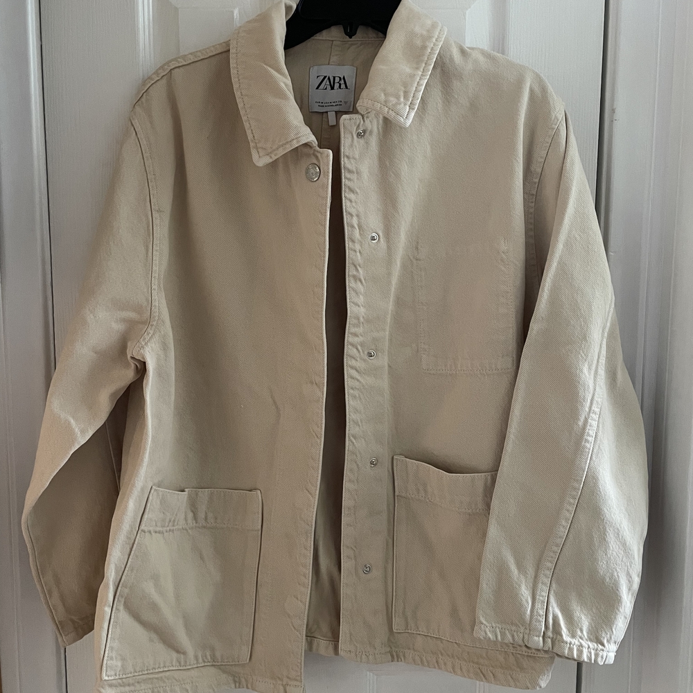 Zara Cream Jean Jacket